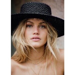 NWT LACK OF COLOR Sunnydip Hat Noir